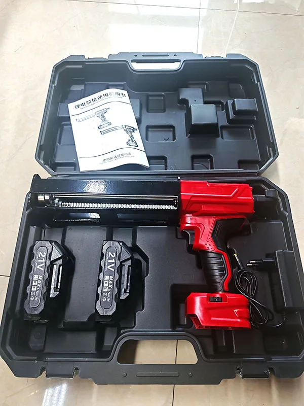 Pistola de inyección de doble componente alimentada por batería: capacidad de 600 ml, relación de mezcla 1:1, ideal para aplicaciones de silicona