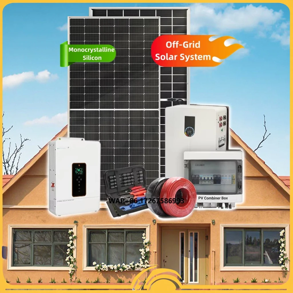 

Solar System off Grid 5kw 10kw 20kw 25kw 30kw Solar Power System Commercial Industrial Home for Sale