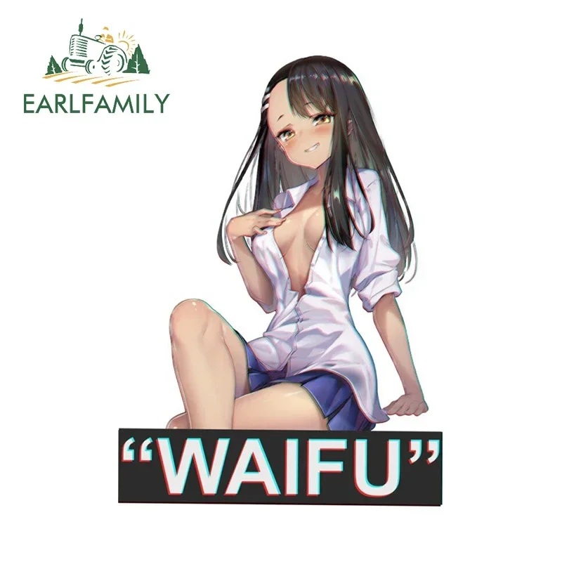 EARLFAMILY 13 سنتيمتر X 9.4 سنتيمتر مثير هنتاي Waifu أنيمي سيارة ملصق ملصق مضاد للمياه شخصية الوفير JDM سلع السيارات سباق اكسسوارات