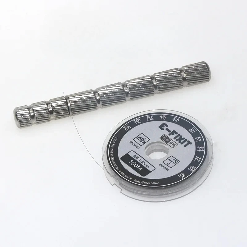 הכלי המומלץ לפתיחת מסך LCD: E-FIXIT Cutting Wire Rod Wrapping Bar עם כבל פלדה וידית פלדה ל reparacji טלפון