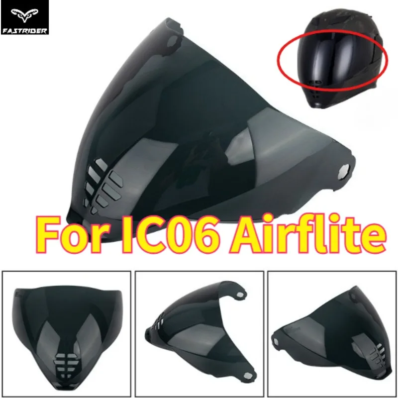 Helmet Visor Lens for IC06 Airflite Model, Anti-UV Anti-Scratch Replacement Windshield, Motorcycle Accessories