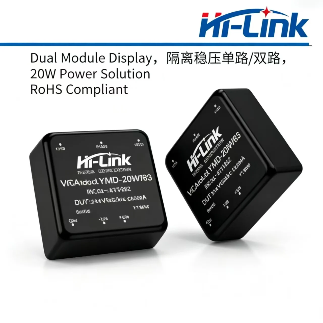 Hi-Link VRA/VRB-20WR3 20W DC-DC Isolated Power Module,4:1 Ultra Wide Input Regulated Single Dual Output DIP Converter RoHS