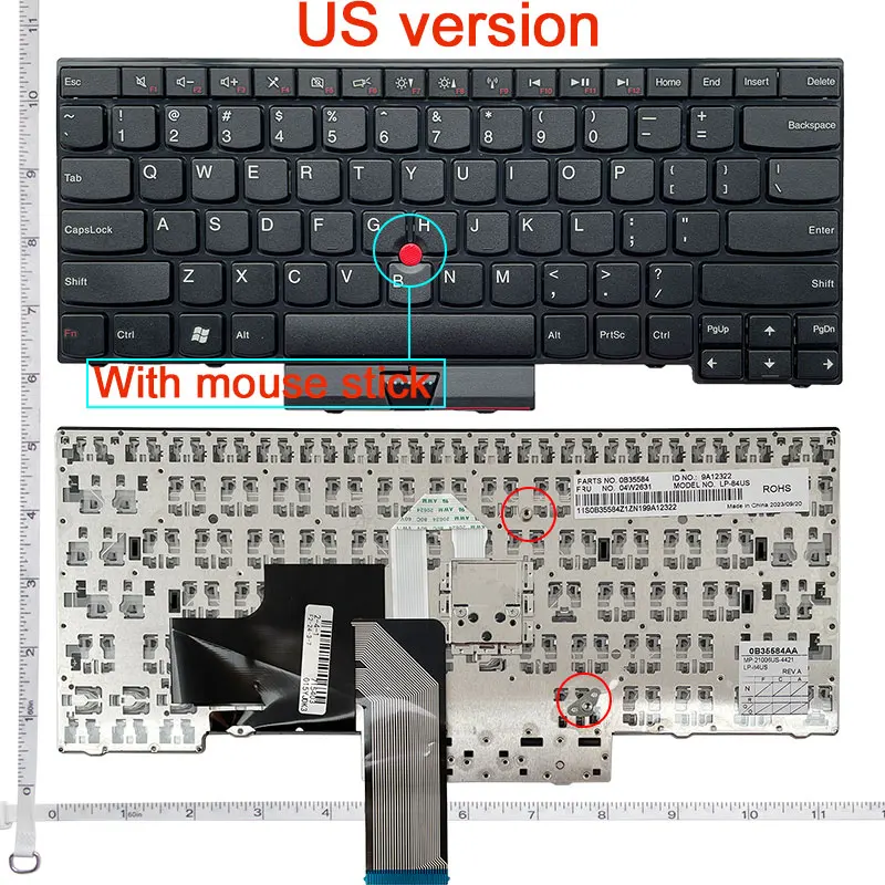 New Keyboard FOR IBM E430 E430C E435 E330 E430S S430 T430U US laptop keyboard with Pointing stick can not be used