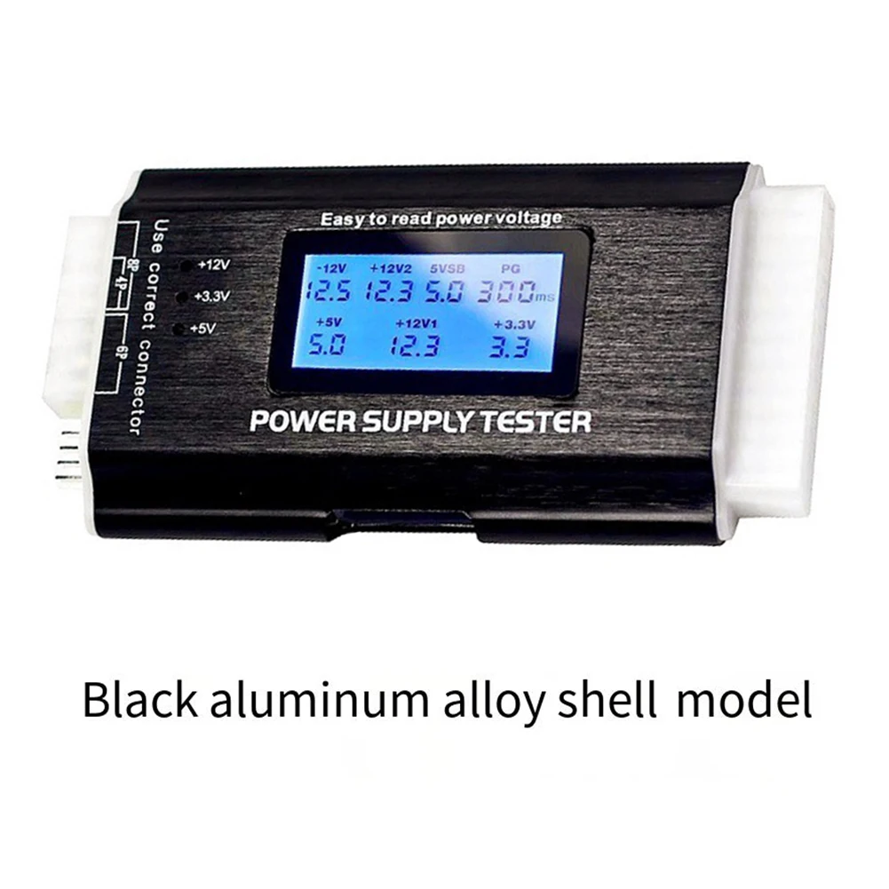/ATX /Power /Supply Tester DC Digital Voltmeter LCD Display For 24 20 Pin For SATA For Molex PC Computer Voltage Detection Tool