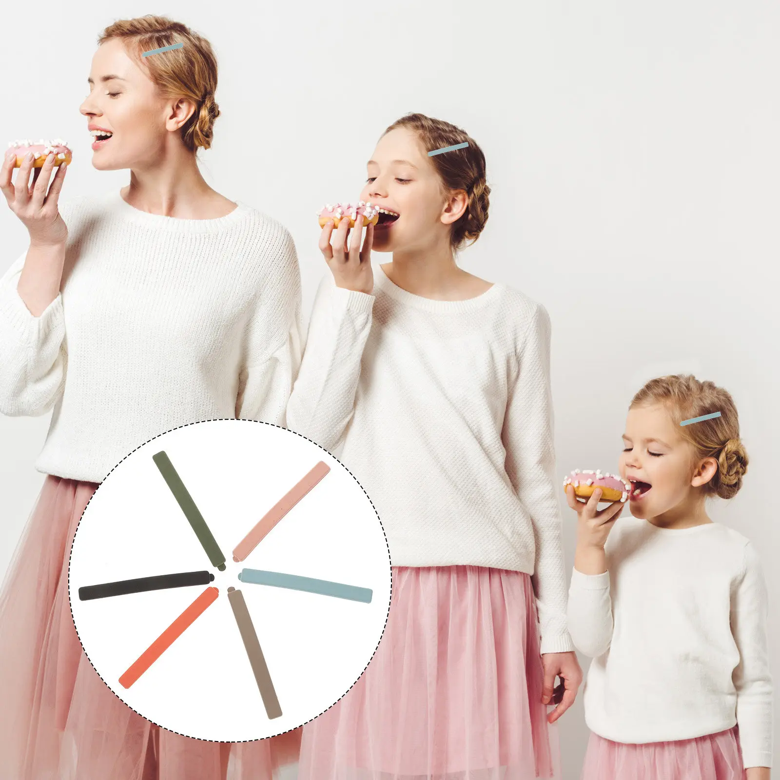 

18Pcs Colorful Bobby Hairpins Strong Metal Snap Clips for Women Girls Hair Styling Accessories Bobby Pin Hairpin