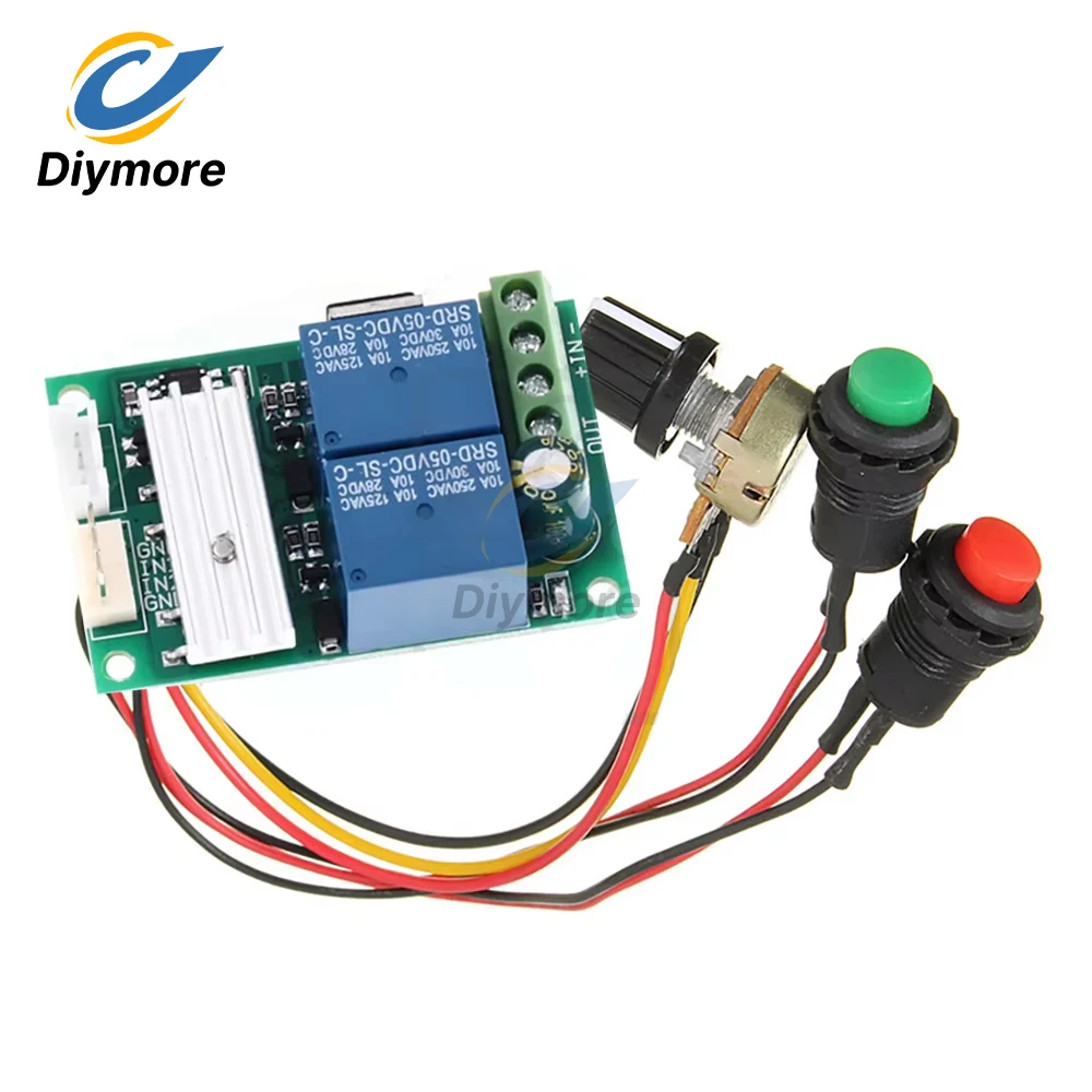 12V-80V 30A PWM DC Controller DC Motor Speed ​​Controller Forward/Reverse Switch Motor Controller Relay Module