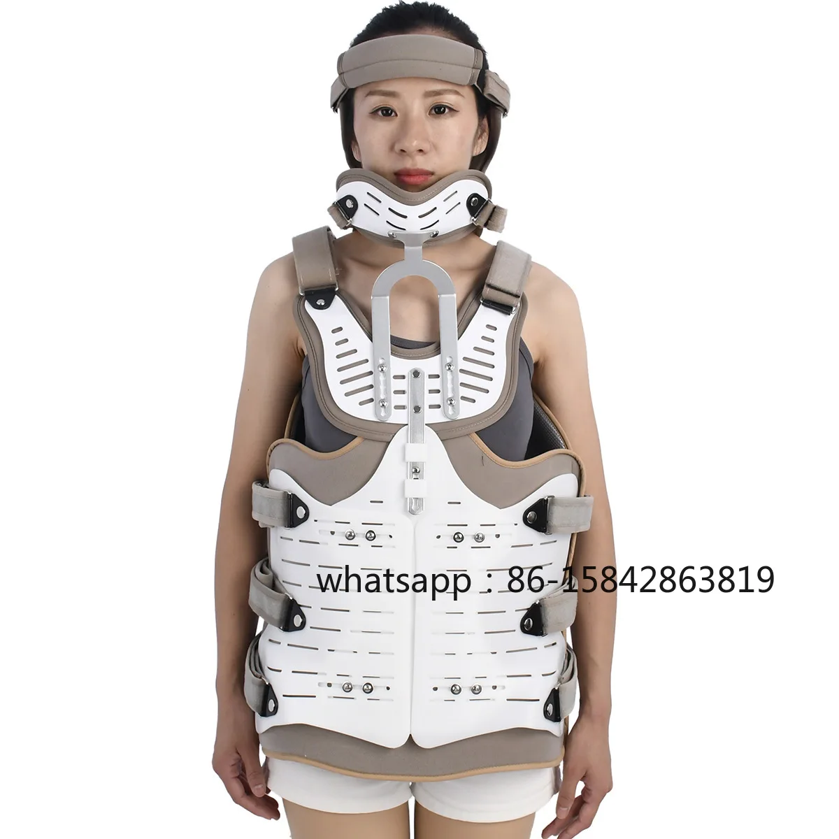 Customizable Adjustable Head Neck Thoracic Lumbar Fixation Braces Neck Chest Lumbar Fracture Fixation Braces Spinal Braces