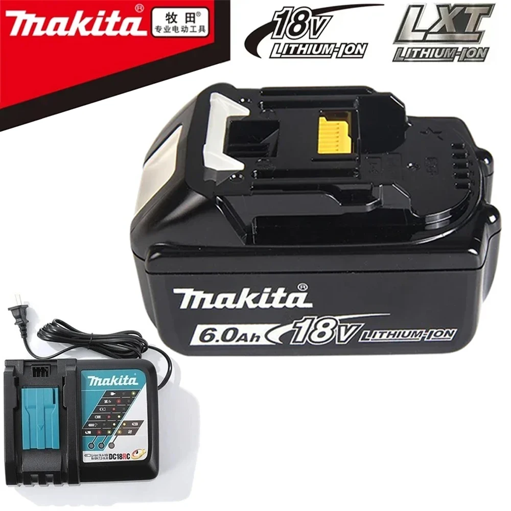 

Makita 100% Original 6.0 Ah 18V Rechargeable Power Tool Battery,for LXT BL1860B BL1860BL1850 Replaceable Lithium Battery