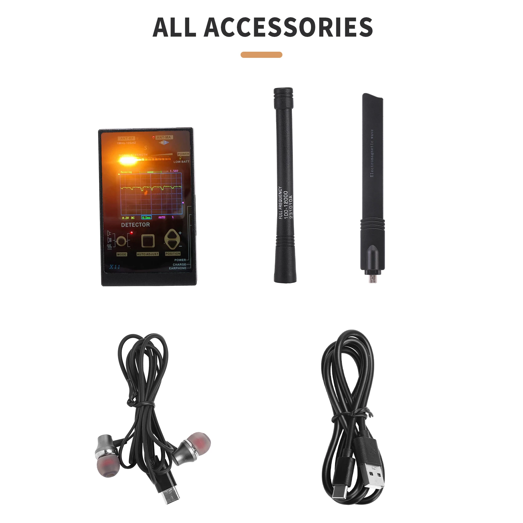 Signal Detector Hotel Anti-Sneak Shooting Detection Camera Detector Car GPS Detector Anti-Eavesdropping Anti-Tracking Alarm