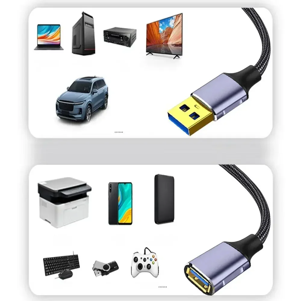 Male to Female USB 3.0 Extension Cable Professional Keyboard Printer High Speed Data Cord Webcam GamePad Adapter Line