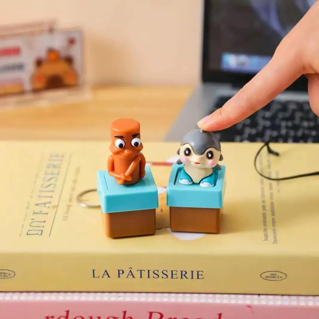 

Brainrot Tralalero Tralala Tung Tung Tung Sahur Multi Functional Button Make Sound Keychain Toys Bags Car Key Ring Pendants