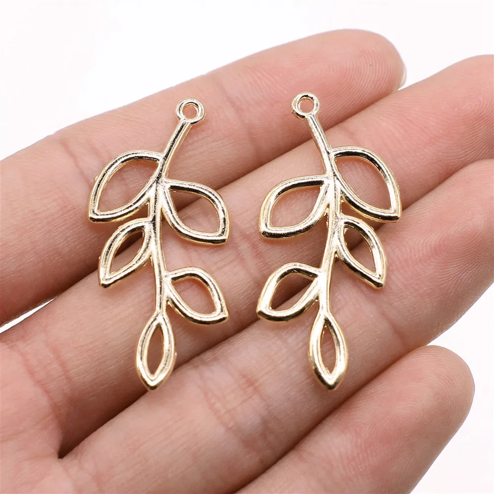 10pcs Flower Branch Charms for Jewelry Making