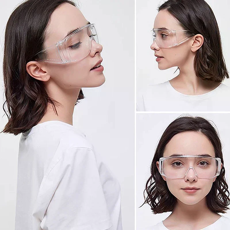 /YOV/Transparent Fog&Uv Resistant Safety Glasses Goggle Manicure Lab Protective Eye Wear Lens Workplace Anti-Dust Glasses Unise