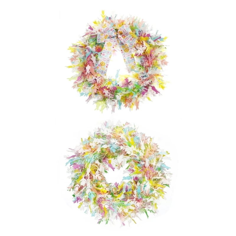 

Spring Wreath Wall Decoration for Front Door Porch Wall Farmhouses Garden