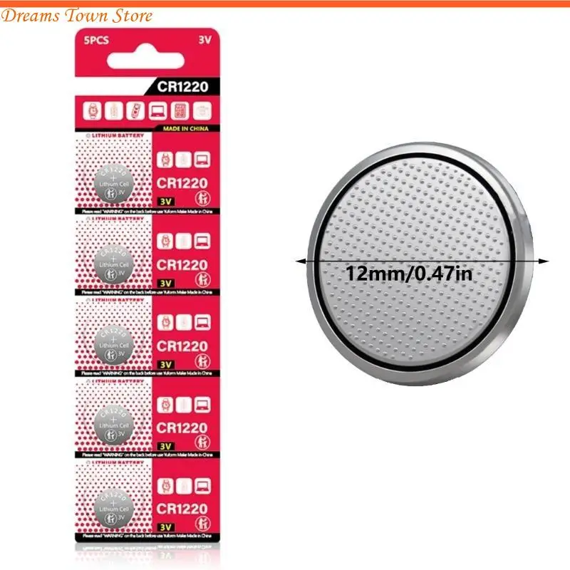 HX6A 10PCS CR1220 3V LITHIUM CELLE