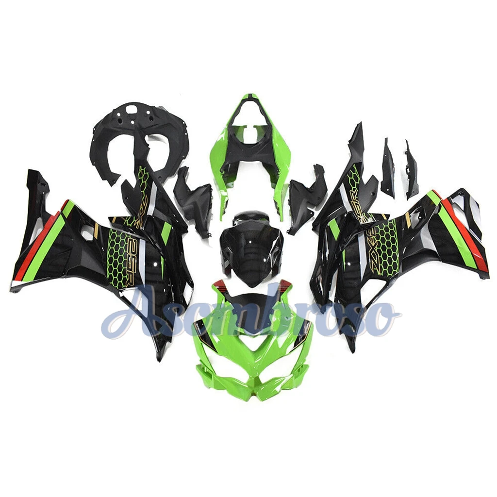 Motorcycle Fairings Kit Fit For ZX-25R ZX-4R ZX 25R 2019 2020 2022 2023 Green Black Bodywork Set zx4r 19-23