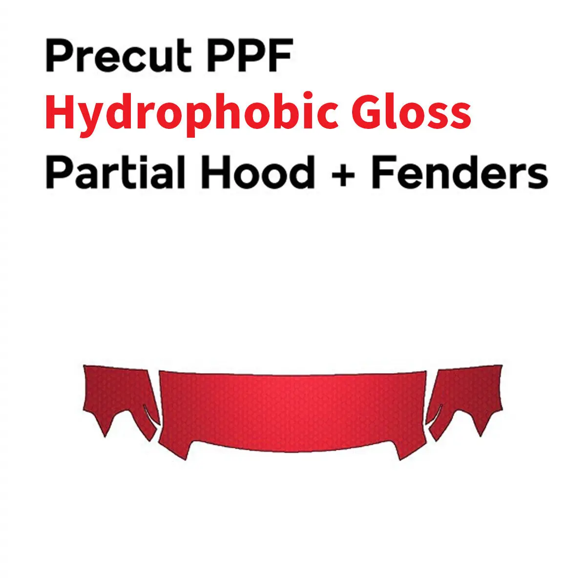 

PreCut PPF Paint Protection Film Gloss DIY Clear Bra Kit for Ford F150 2009-2014Partial Hood Fenders Mirrors