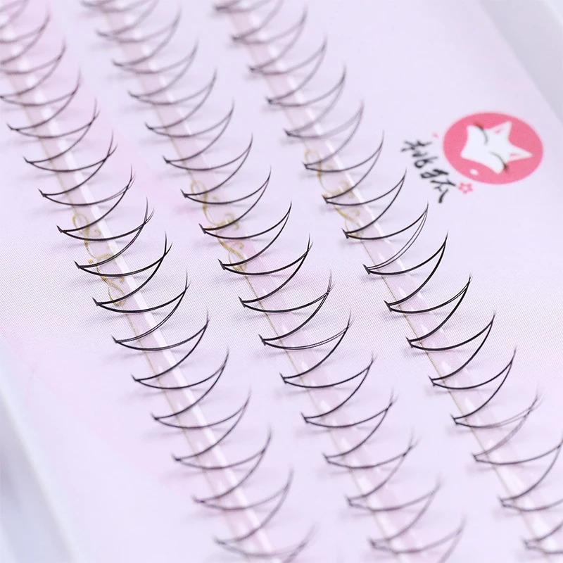 3D V-Type False Eyelashes Natural Individual Curl Lashes Cluster Lash Wispy Spikes Fairy Grafted Eyelash Extension Makeup Tools