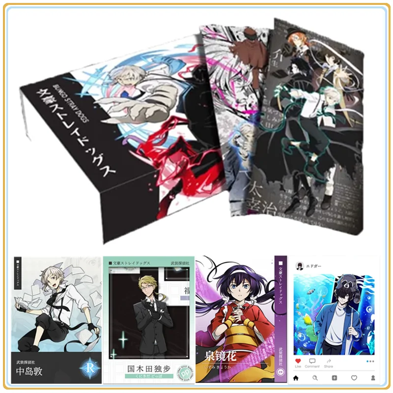 Bungo Stray Dogs Cards Nakajima Atsushi Anime Collection Cards Mistery Box Board Games Toys Birthday Gifts for Boys and Girls