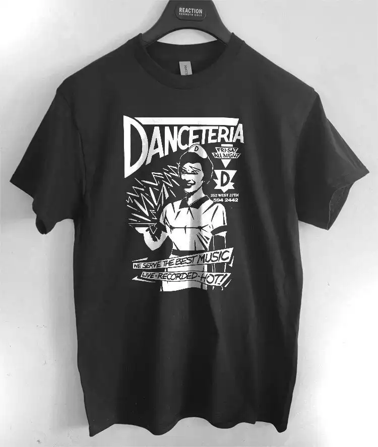 Danceteria T shirt screen print short sleeve cotton