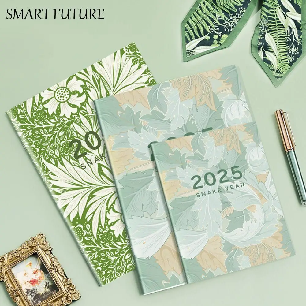 دفاتر ملاحظات مخططة A4/A5 2025 ورق سميك 84 صفحة يوم/أسبوع/سنة مخطط جدول الأعمال المفكرة كفاءة كتاب التاريخ متعدد الوظائف