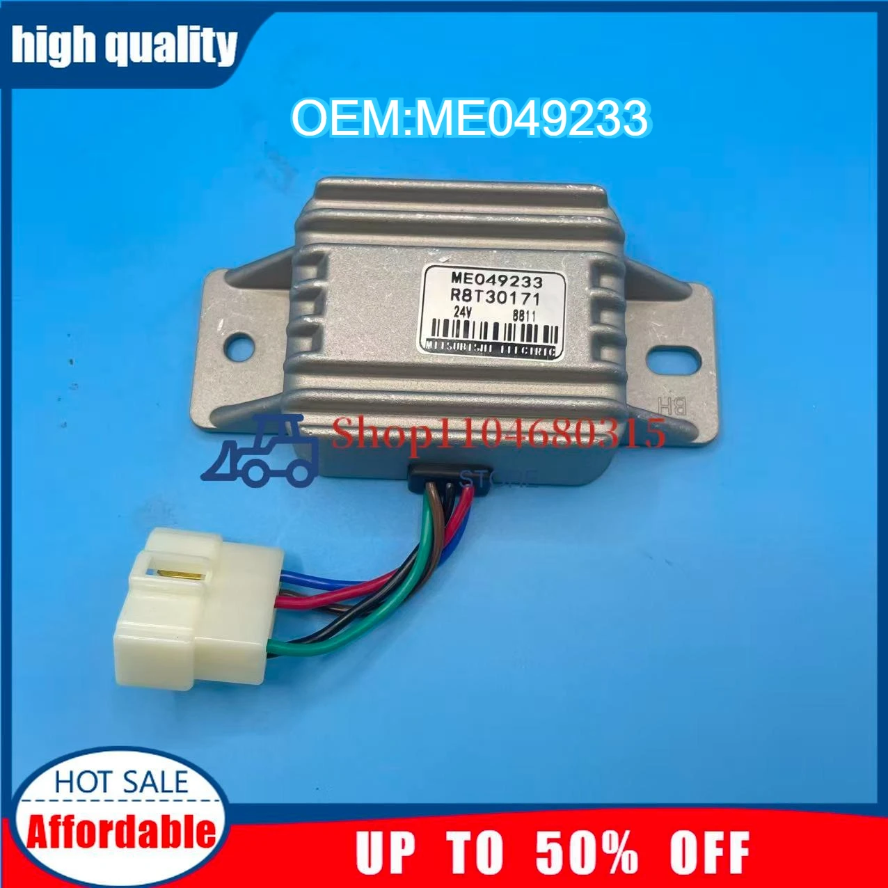 

R8T30171 Вилка реле регулятора ME049233 с запасными частями для экскаватора Mitsubishi 320C 320B 312B E320C Безопасность