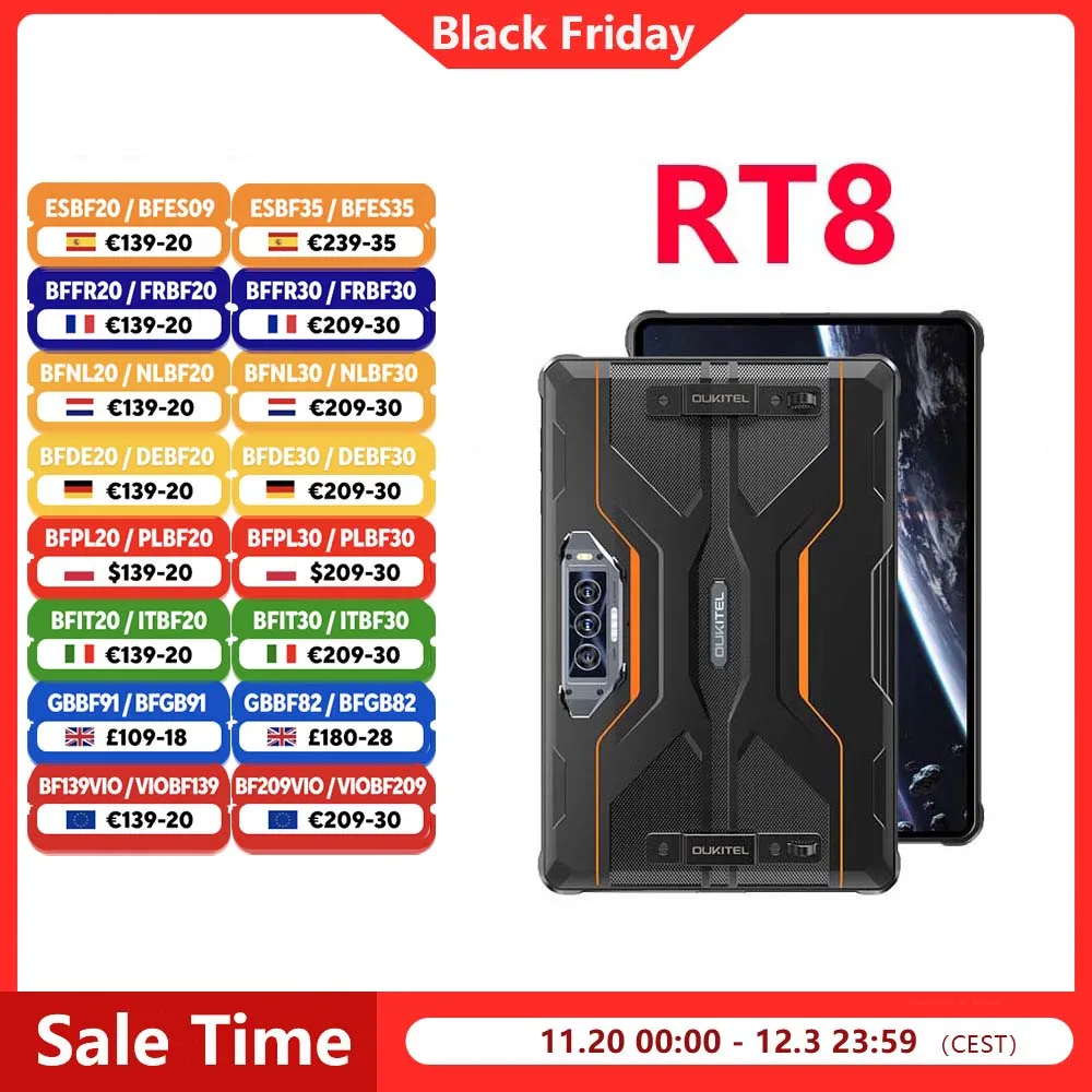 Oukitel RT8 tablette robuste 20000mAh 11 