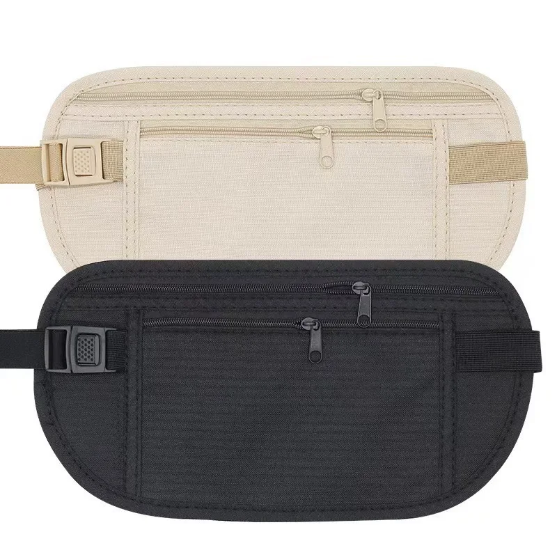 Sport Running Wais Bag Invisible Travel Waist Packs Pouch For Passport Money Belt Bag Hidden Security Wallet Gift Pack Money Bag