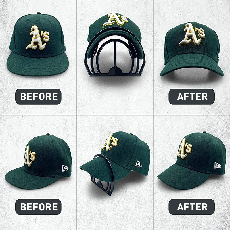 

Hat Brim Bender Baseball Cap Shaper No Steaming Required - Convenient Shaper Design With Dual Option Perfect Hat Curving Band