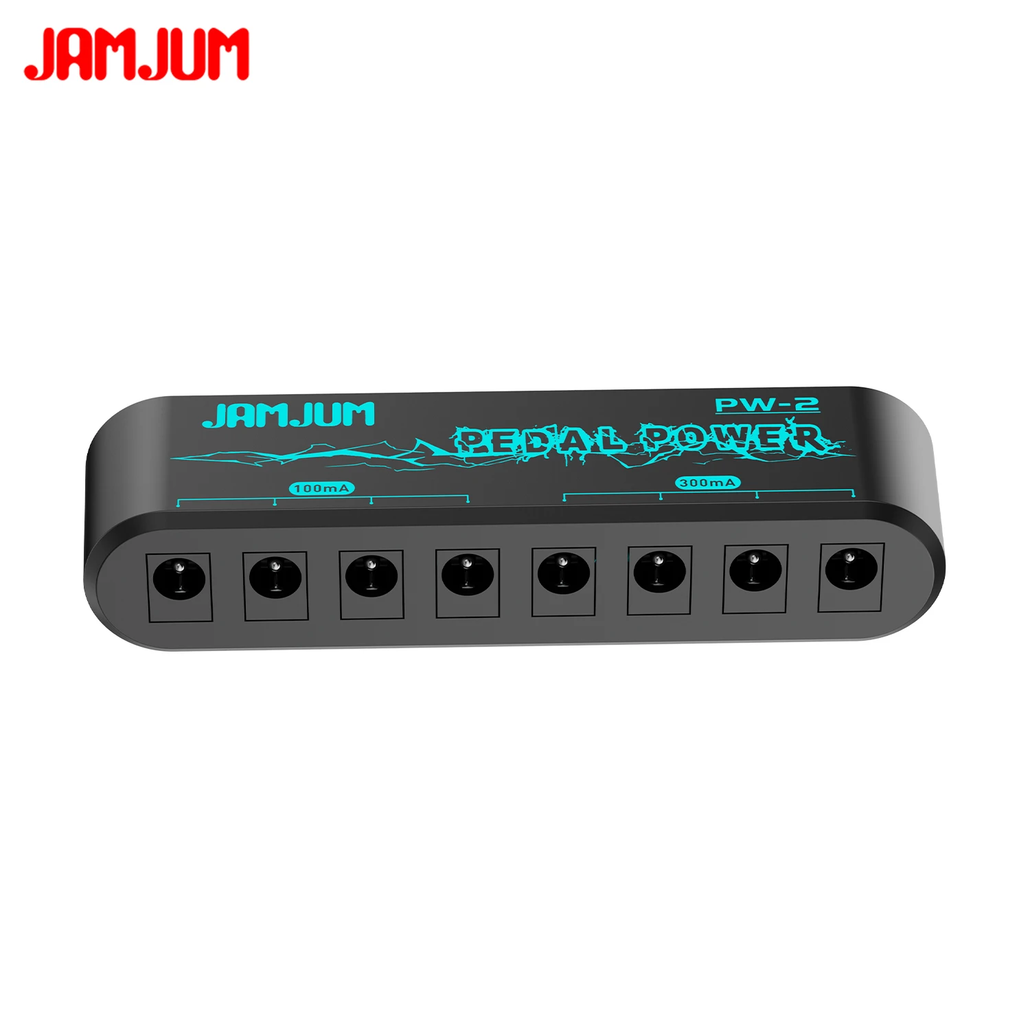 JAMJUM PW-2 Low Noise Guitar Pedal Power Supply, Dual Input Type-C/DC 9V, Compact Effector Power Adapter