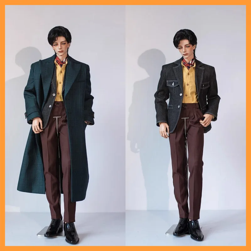 

Custom-made 1/3 BJD Dolls KAMI ZONE Retro Luxury High-end Suit Coat Yellow Shirt Set Fit soomlD75 YC76 For Fans DIY Gift
