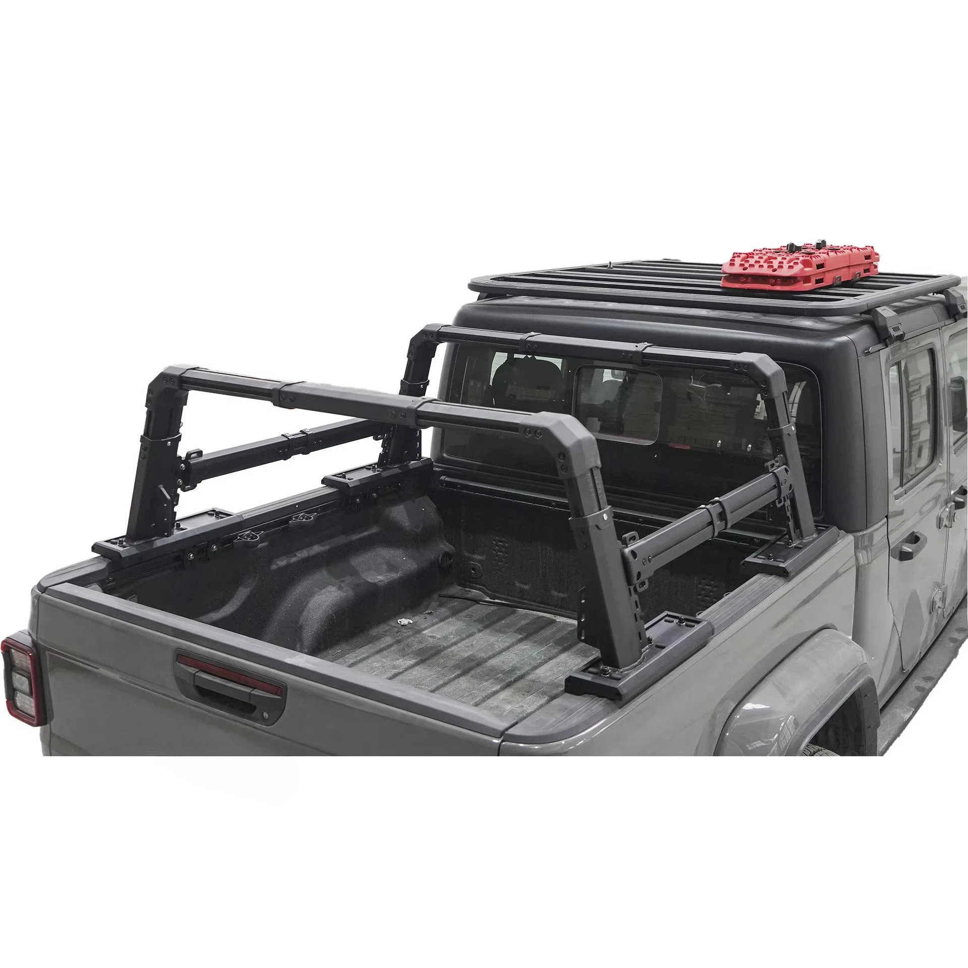 Adjustable Aluminum Alloy Trunk Mount with 2 Side Box for T6/T7/T8/T9 Pickup Trucks with 400kg Capacity Easy Installation 5
