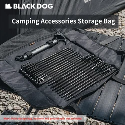 Naturehike BLACKDOG Camping Accessories Storage Bag Outdoor Multifunctional Ground Nail Hammer Wind Rope Tent Pegs Bag Portable