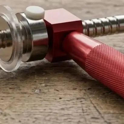 Pipe Wall Trimmer Tool for Internal Pipe Finishing Works Sturdy Metal Construction with Emery Grinding Red Color