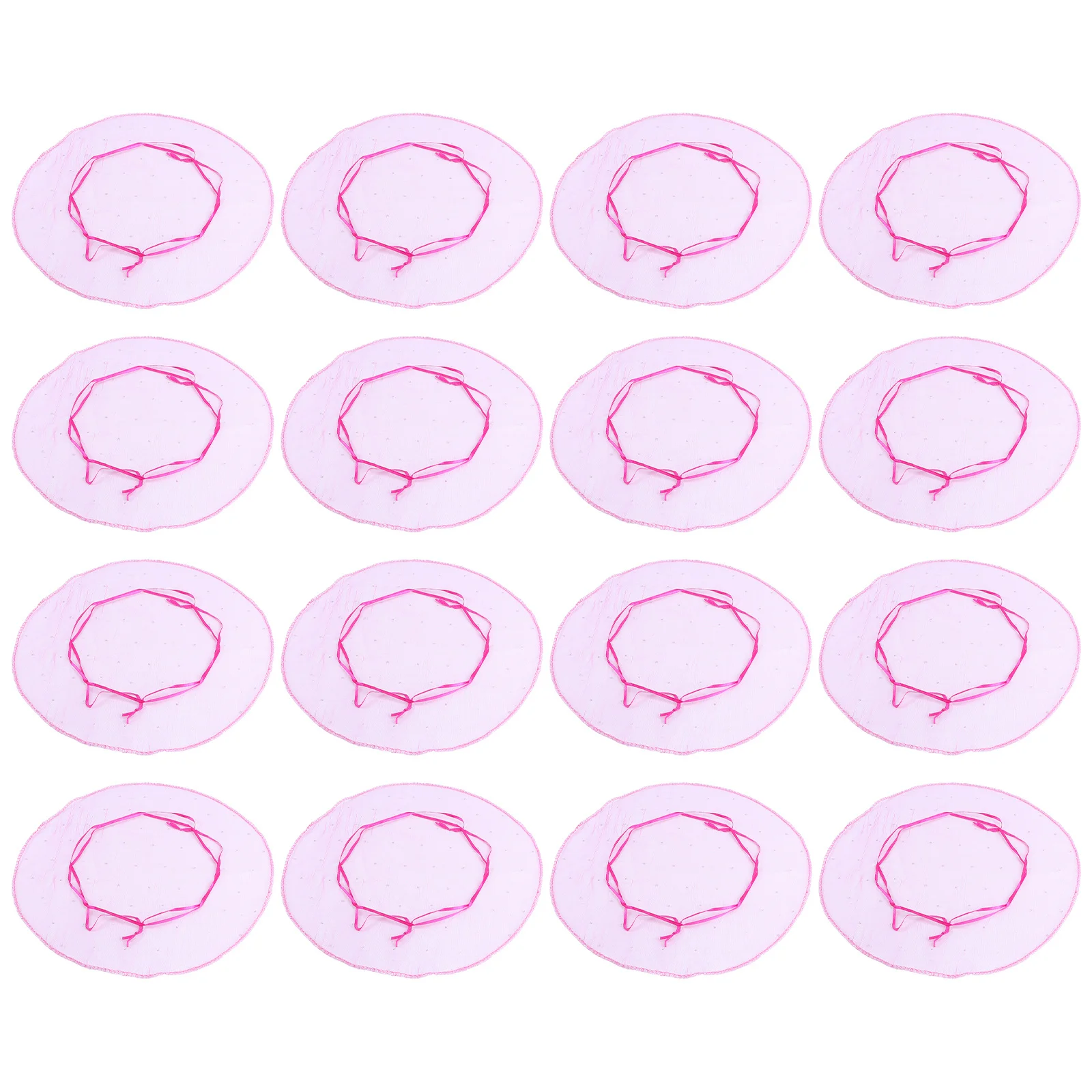 

50Pcs Glitter Round Organza Bag 35Cm Pink Gift Pouch with Drawstring for Jewelry Packaging Wedding Party Favors Decoration