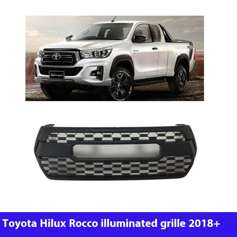 

High Quality LED Light Bar Grille For Toyota HiLux Rocco Front Face Car Modification