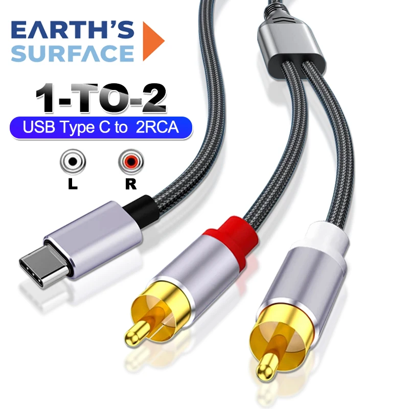 Usb Type C To 2RCA …