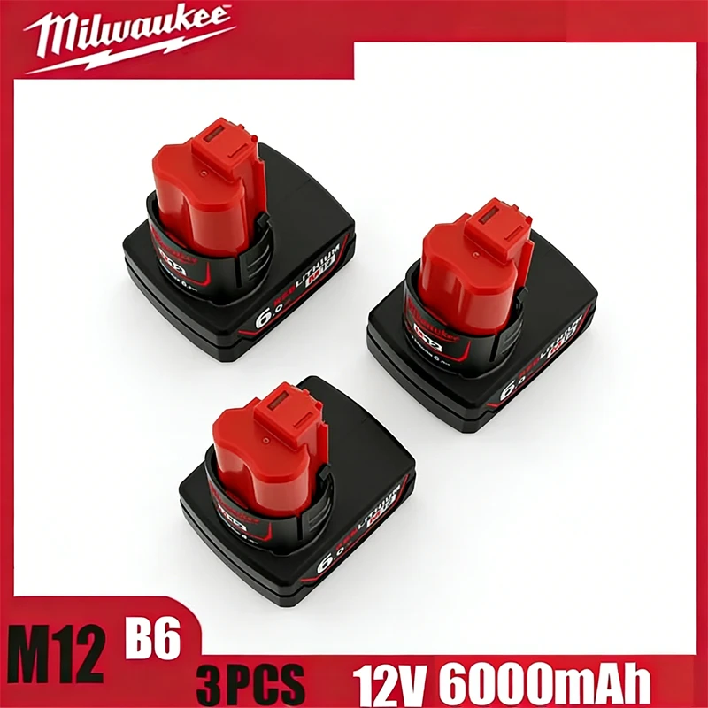 

12v Battery Milwaukee M12 Rechargeable Battery For M12B4 Milwaukee M12 Tool 48-11-2402 48-11-2411 48-11-2401MIL-12A-LI tool