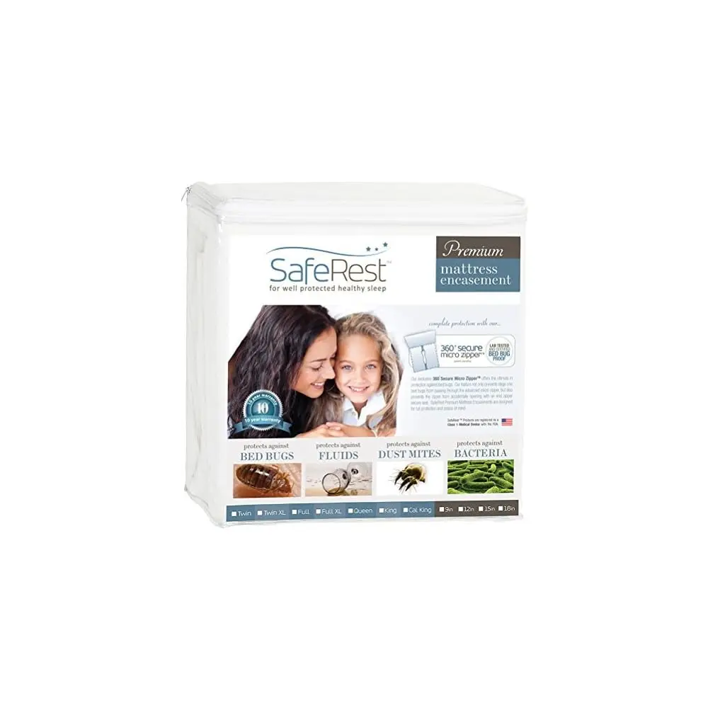 

Zippered Mattr Protector - Premium 12-15 H Waterproof Mattr Cover For Bed - Breathable & Noisel Washable Mattr Encasement -