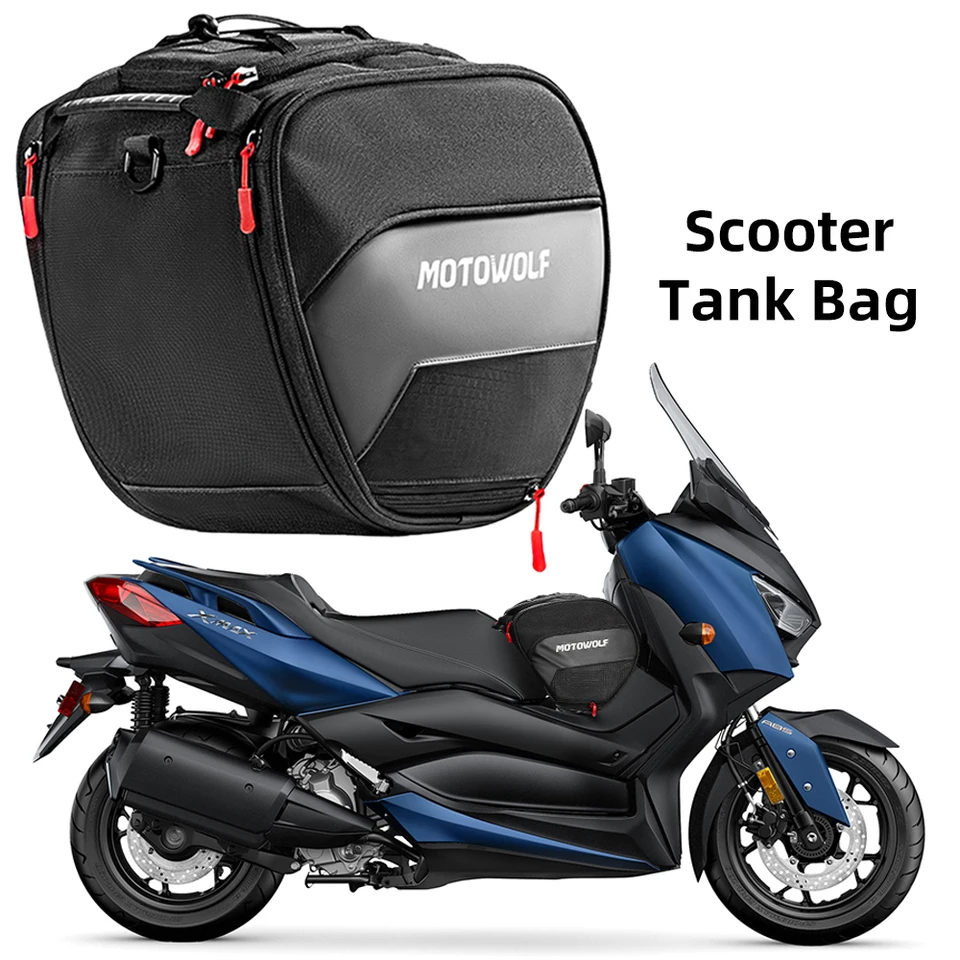 Scooter Tunnel Fuel Tank Bag 15L Tool Travel Luggage Storage Bag
