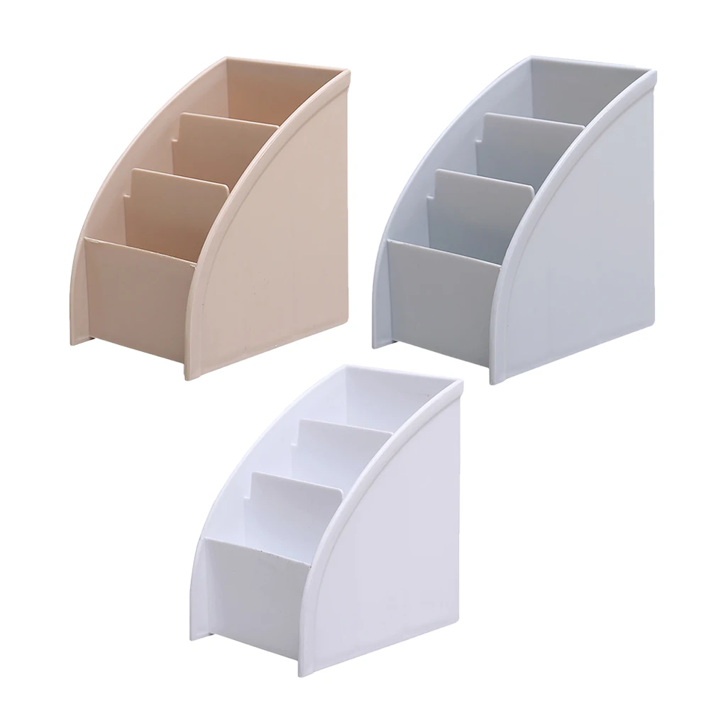 

3 Pcs Storage Box Makeup Pen Holder Trapezoid Lipstick Organizer Stationery Organiser School Supplies Desktop