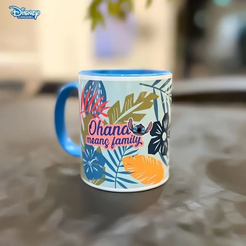 Disney Lilo&Stitch Cute Ceramic Mug Anime Stitch Breakfast Mug Milk Office Coffee Mug Disney cup Birthday Gift