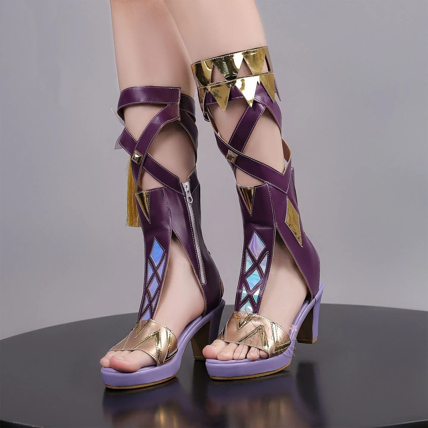 アニメシグリカハイヒールコスプレ靴ゲーム荒波シグリカアクセサリー小道具ハロウィンコスチューム女性靴