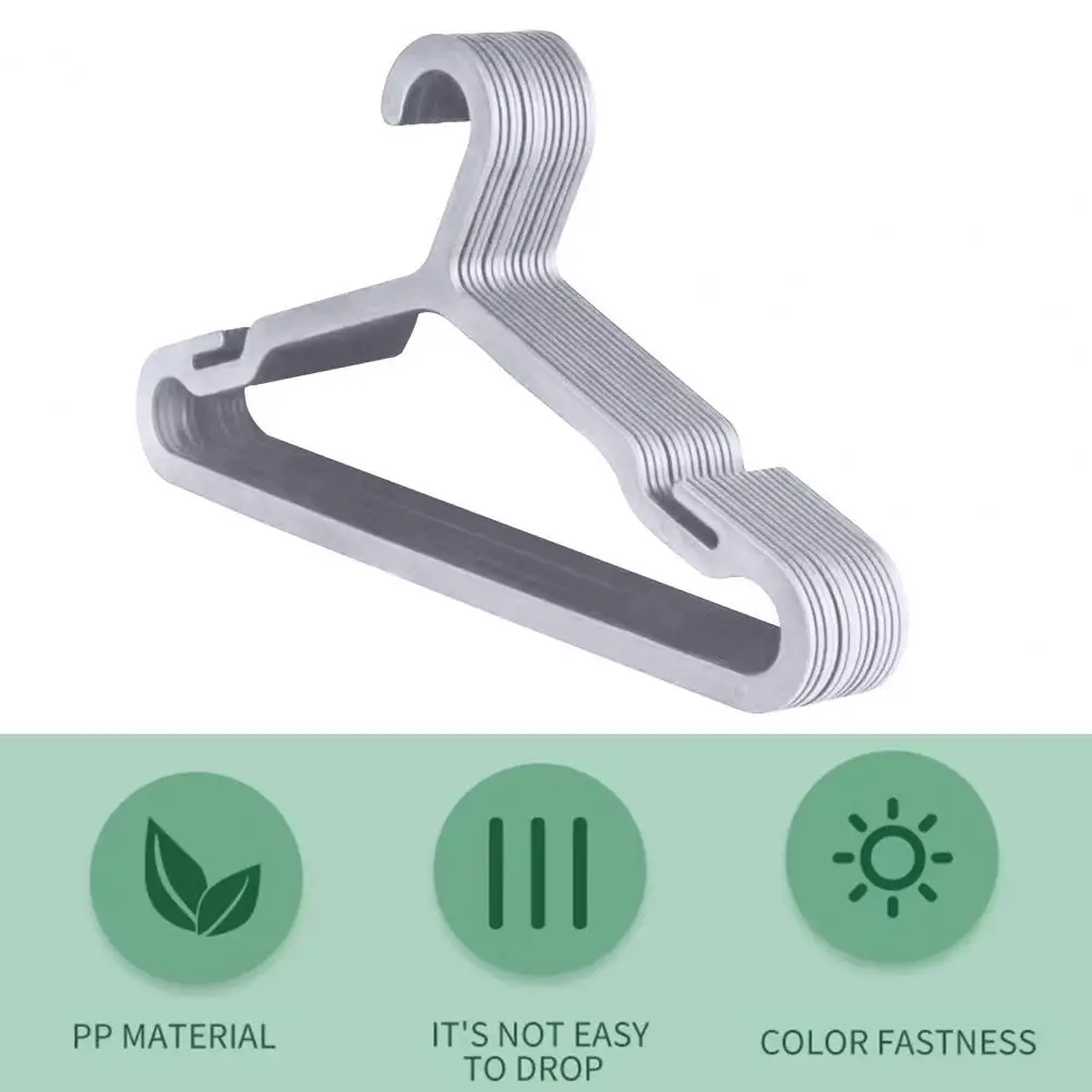 Colgador de ropa de plástico de alta calidad, perchas antideformables duraderas con muescas anchas de hombro para ropa fuerte