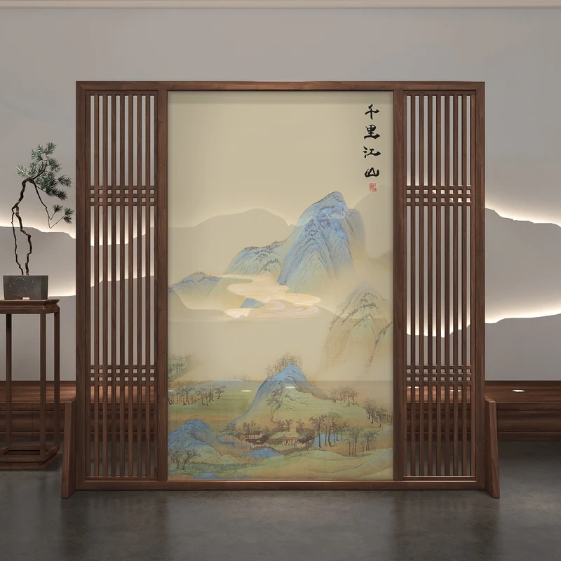 

New Chinese screen partition living room bedroom block home modern simple entrance entrance zen office seat screen