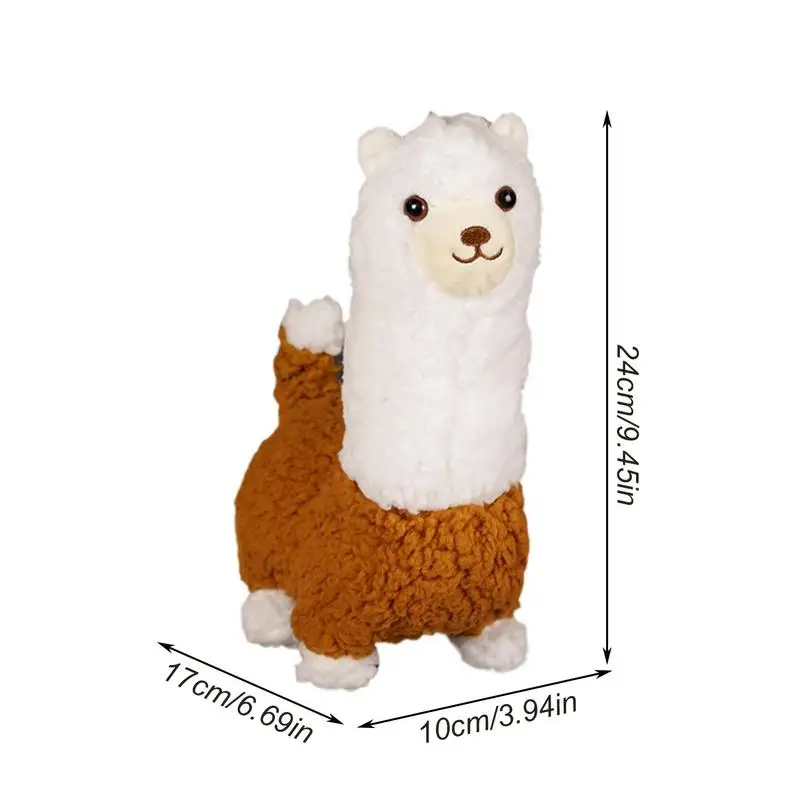 Stuffed Llama Cute Electric Alpaca Pillow With Sounds Animal Toy For Birthday Christmas Girls Kids Easter Nursery Room