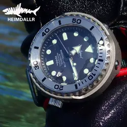 HEIMDALLR Tuna Diver Watch Men 1000M Water Resistance PVD Coated Case Luminous NH35 Automatic Mechanical Dive Wristwatches Men