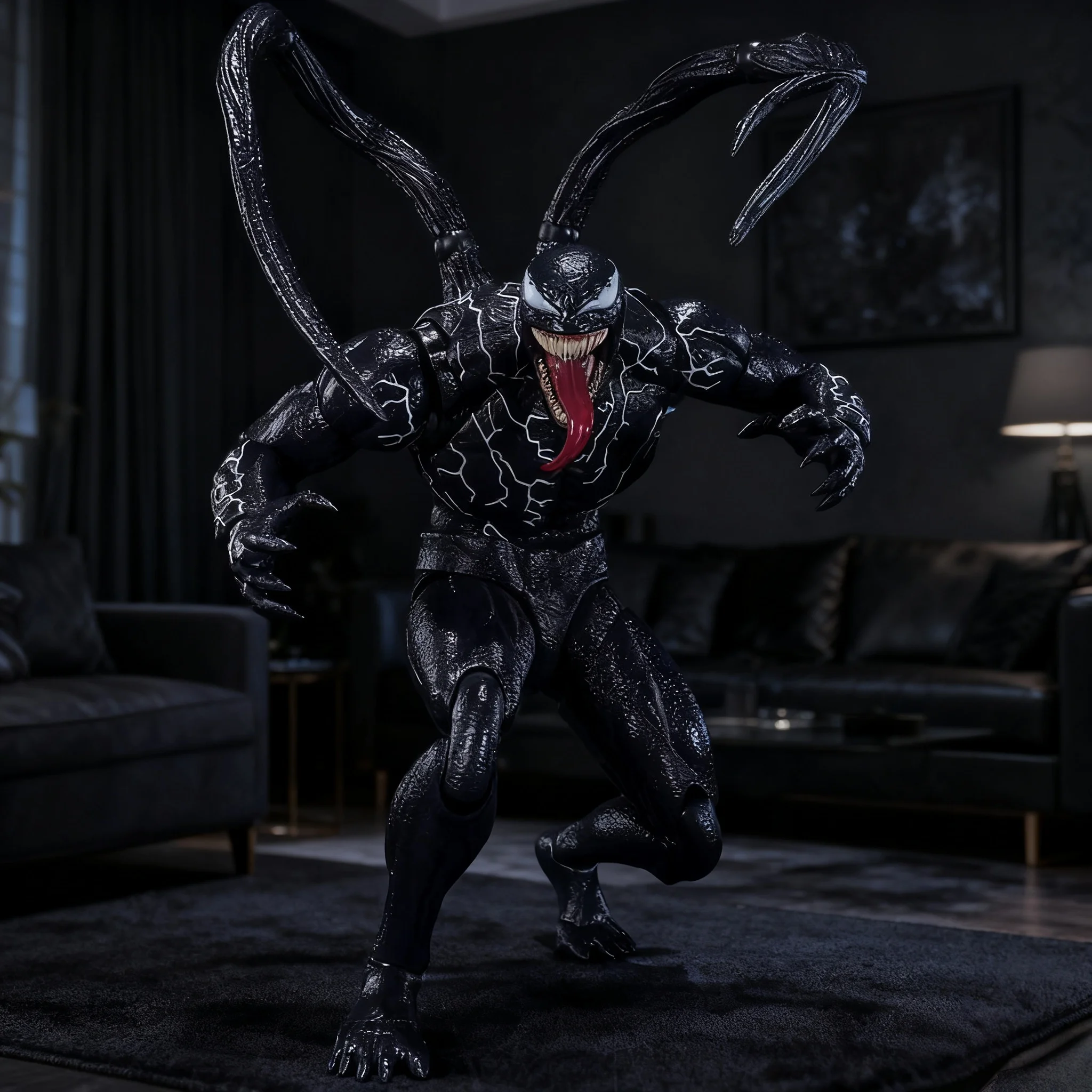 Novo veneno 3 boneca de ação de dança final shh veneno cavalo de guerra corpo cavalo paz elite modelo ornamento de mesa presente de natal coleção