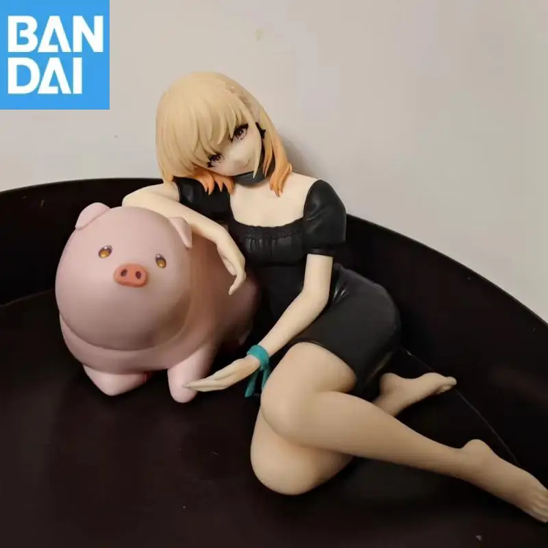 Genuíno original bandai banpresto butareba a história de um homem transformado em um porco relaxar tempo jess figura modelo coletor estatueta