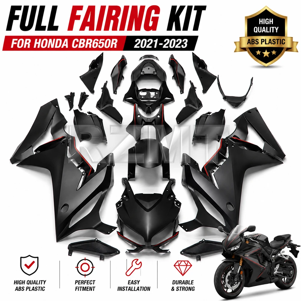 

For HONDA CBR650R 2021-2023 CBR 650 R 21 22 23 Motorcycle ABS Plastic Bodykit Fairings Carbon Fiber Cowl Panel